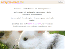 Tablet Screenshot of conejitosenanos.com